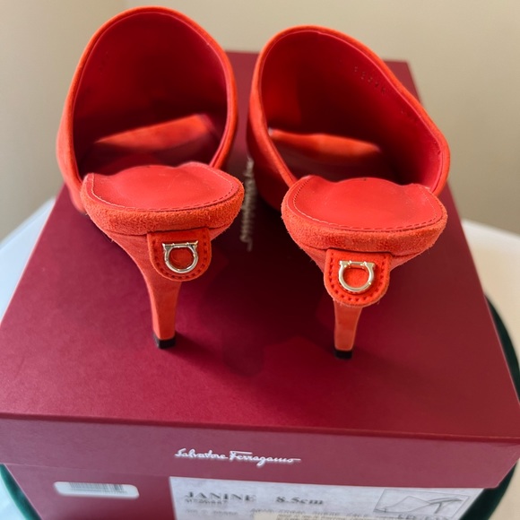 Ferragamo Janine Suede Mules - Picture 10 of 11